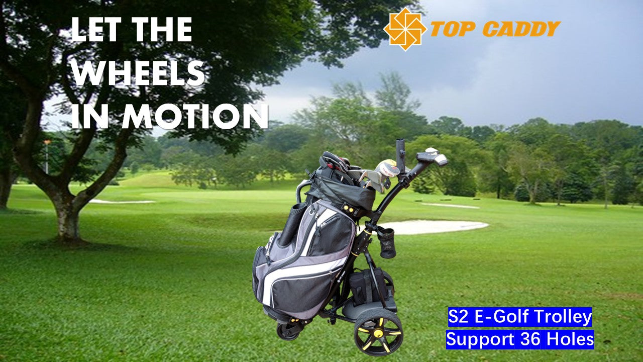 TopCaddy S2 Electric Golf Buggy Lithium Battery(36 Holes)