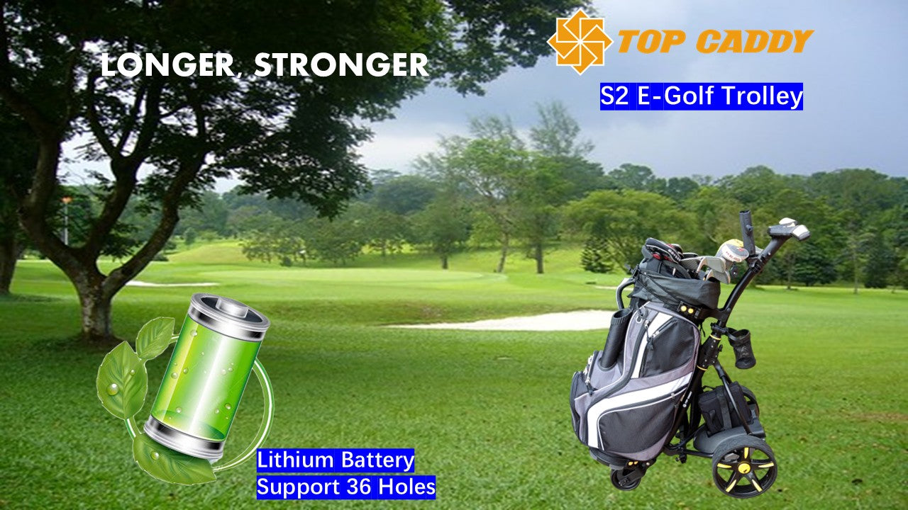 TopCaddy S2 Electric Golf Buggy Lithium Battery(36 Holes)