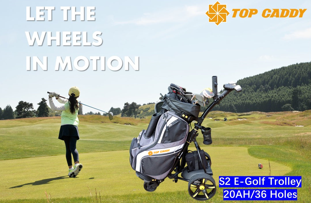 TopCaddy S2 Electric Golf Buggy Lithium Battery(36 Holes)